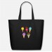 Ice Cream Eating Summer Beach Sun Present Black Eco-Friendly Tote Bag